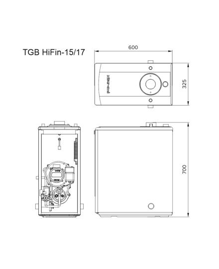 Напольный газовый котел Kiturami TGB Hifin 17