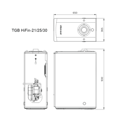 Напольный газовый котел Kiturami TGB 30R HiFin