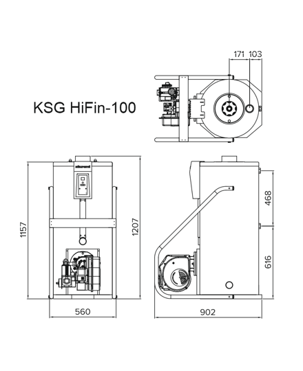 Напольный газовый котел Kiturami KSG 100R HiFin