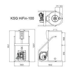 Напольный газовый котел Kiturami KSG 100R HiFin