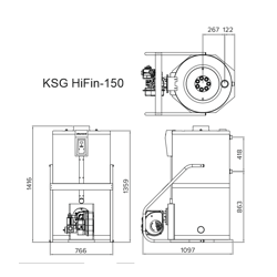 Напольный газовый котел Kiturami KSG 150R HiFin