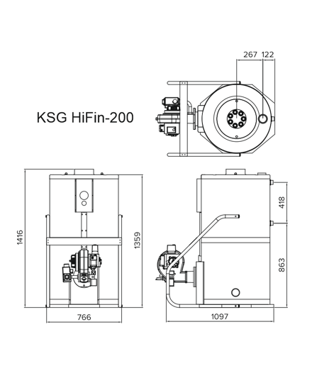 Напольный газовый котел Kiturami KSG 200R