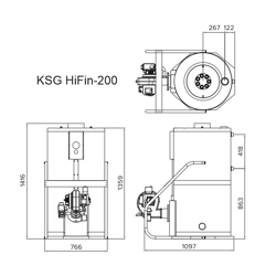 Напольный газовый котел Kiturami KSG 200R