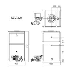 Напольный газовый котел Kiturami KSG 300R