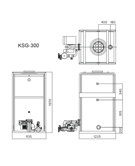 Напольный газовый котел Kiturami KSG 300R