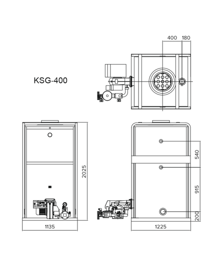 Напольный газовый котел Kiturami KSG 400R