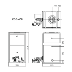 Напольный газовый котел Kiturami KSG 400R