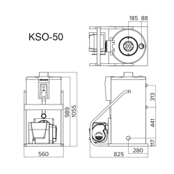 Дизельный напольный котел Kiturami KSO 50R