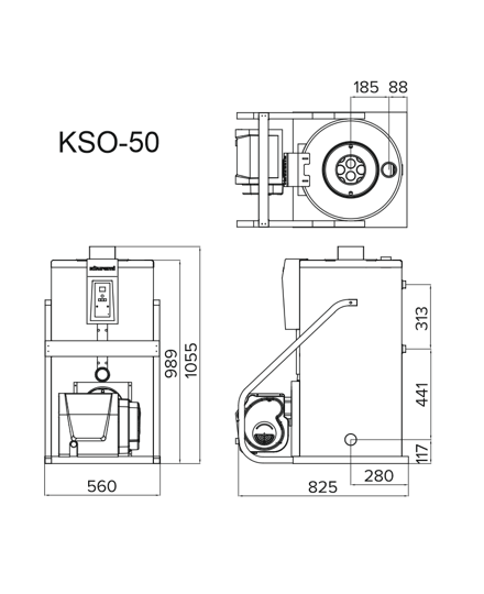 Дизельный напольный котел Kiturami KSO 50R