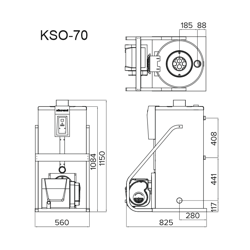 Дизельный напольный котел Kiturami KSO 70R