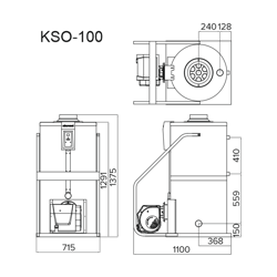 Дизельный напольный котел Kiturami KSO 100R