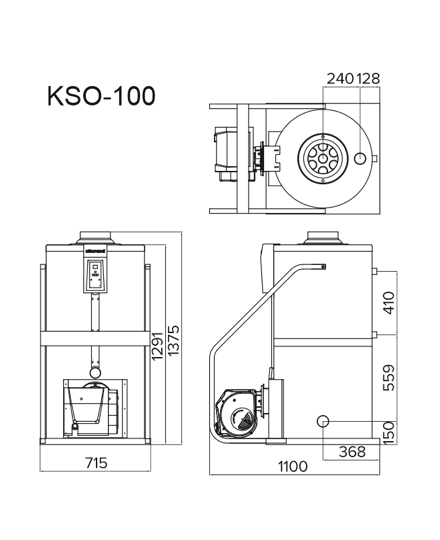 Дизельный напольный котел Kiturami KSO 100R