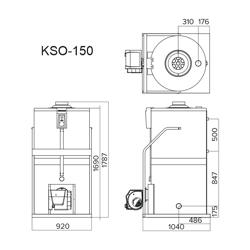 Дизельный напольный котел Kiturami KSO 150R
