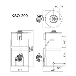 Дизельный напольный котел Kiturami KSO 200R